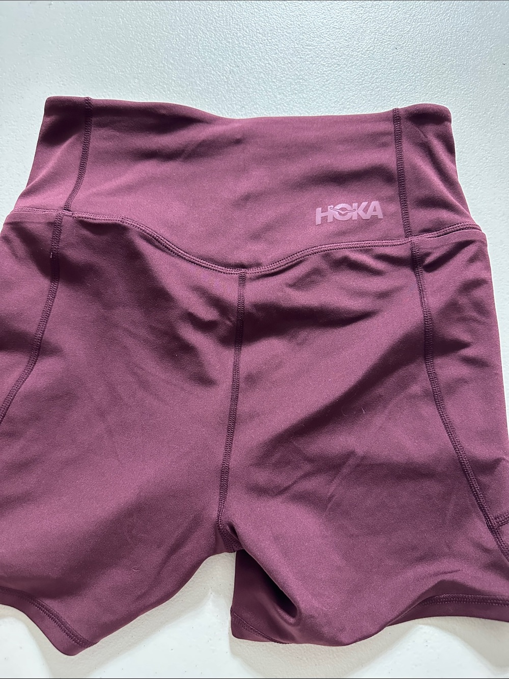 Women's Plum High-Waist Performance Shorts - Picture 3 of 4